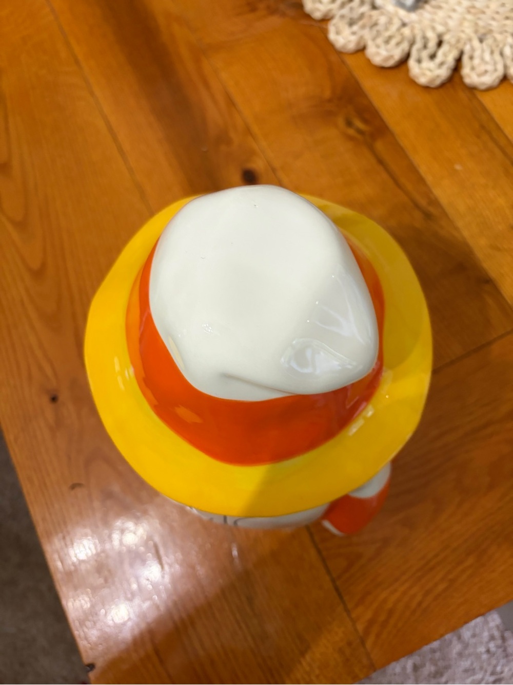 Rae Dunn  MAGIC' Gnome Cookie Jar - Candy Corn canister - Picture 2 of 6